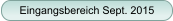 Eingangsbereich Sept. 2015